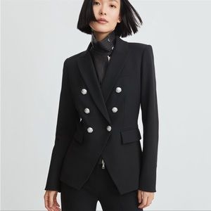 Veronica Beard Black Double-Breasted Blazer